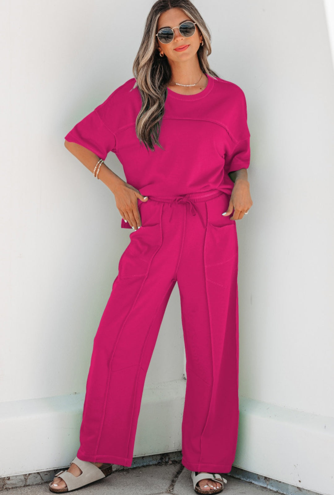 Drop Shoulder Tee and Pant Set *PREORDER*