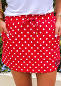 Polka Dot Skort Red *PREORDER*