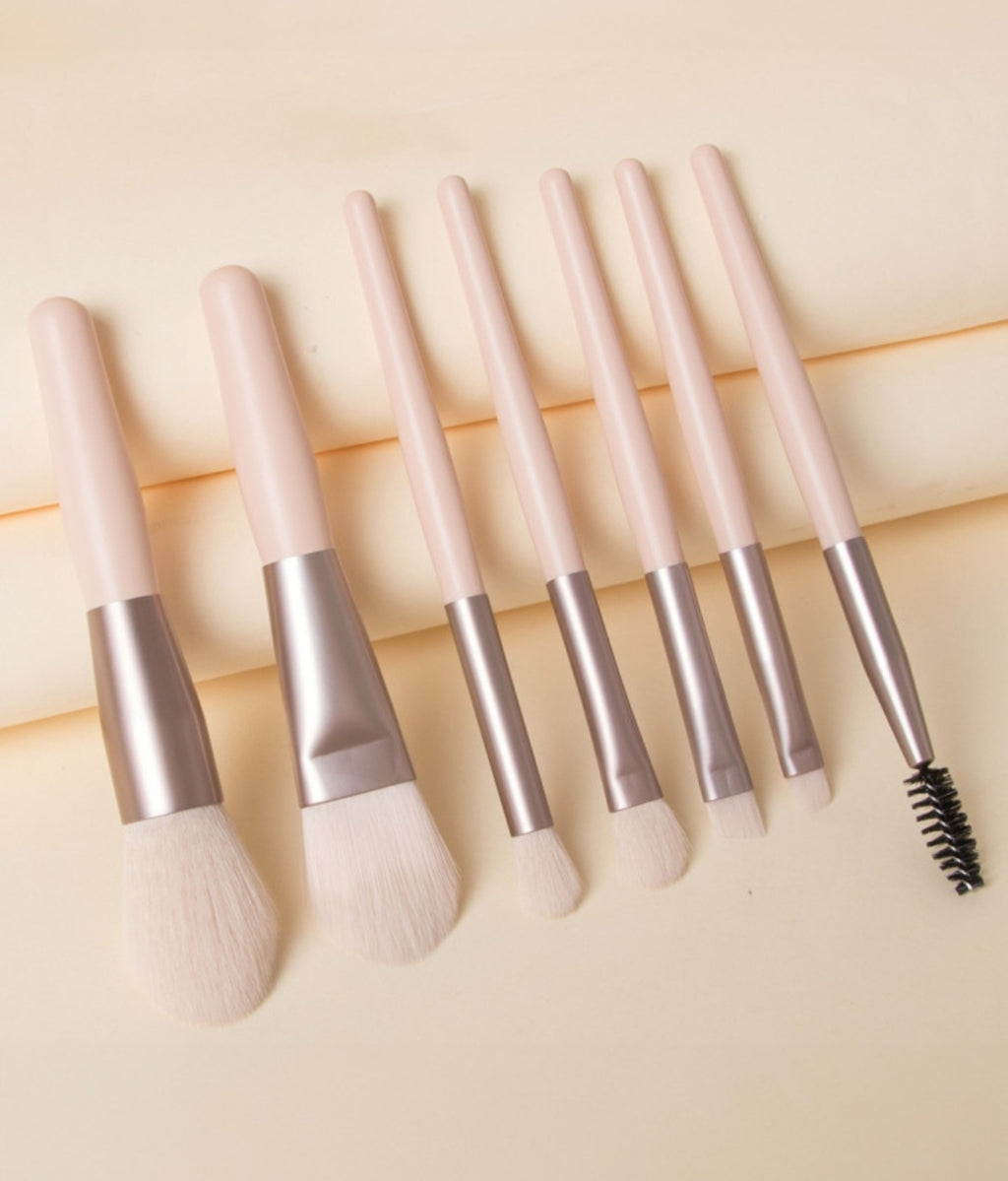 7 PC Travel Makup Brush Set