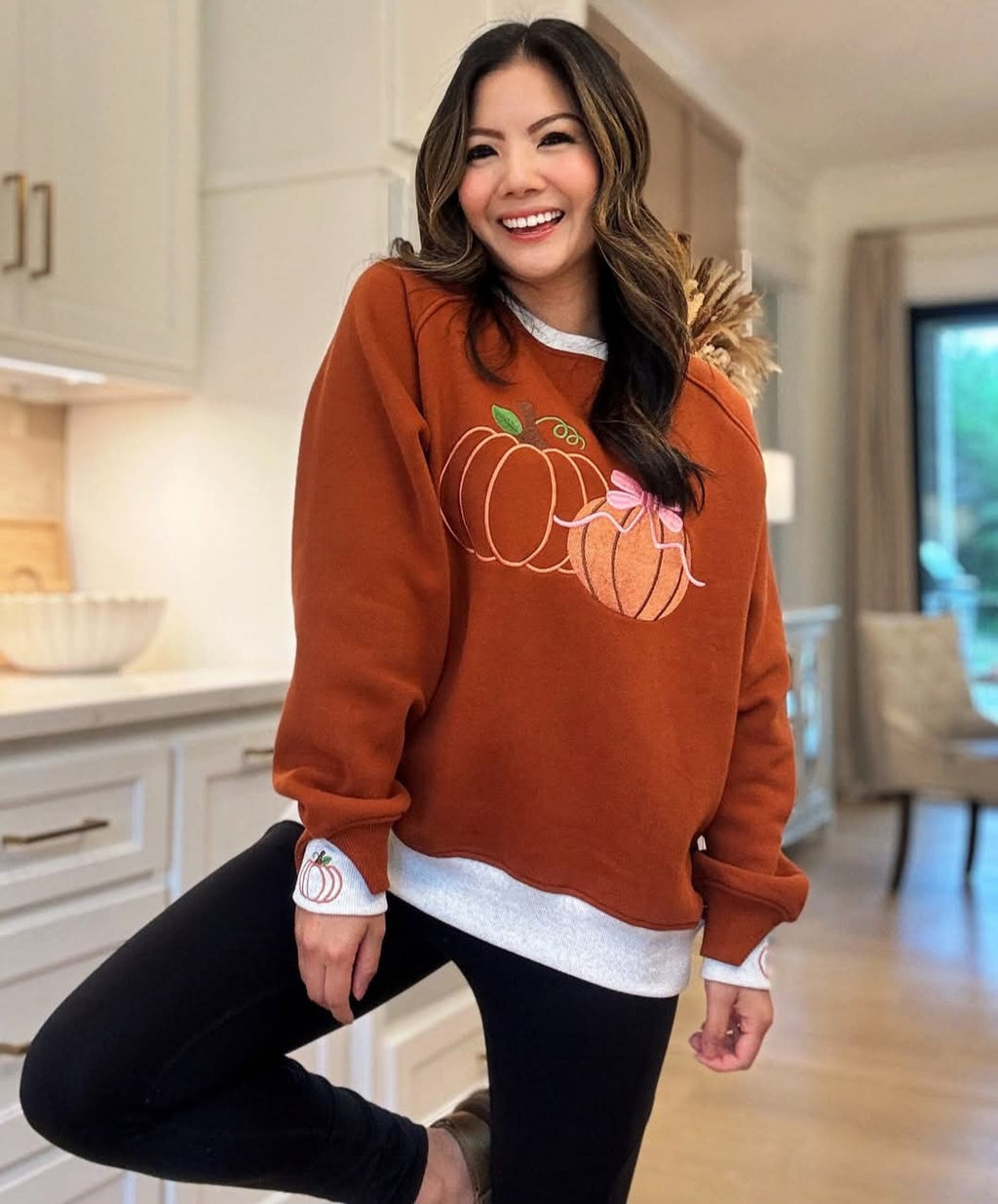 JadyK Embroidered Fall Sweatshirt *PREORDER* September