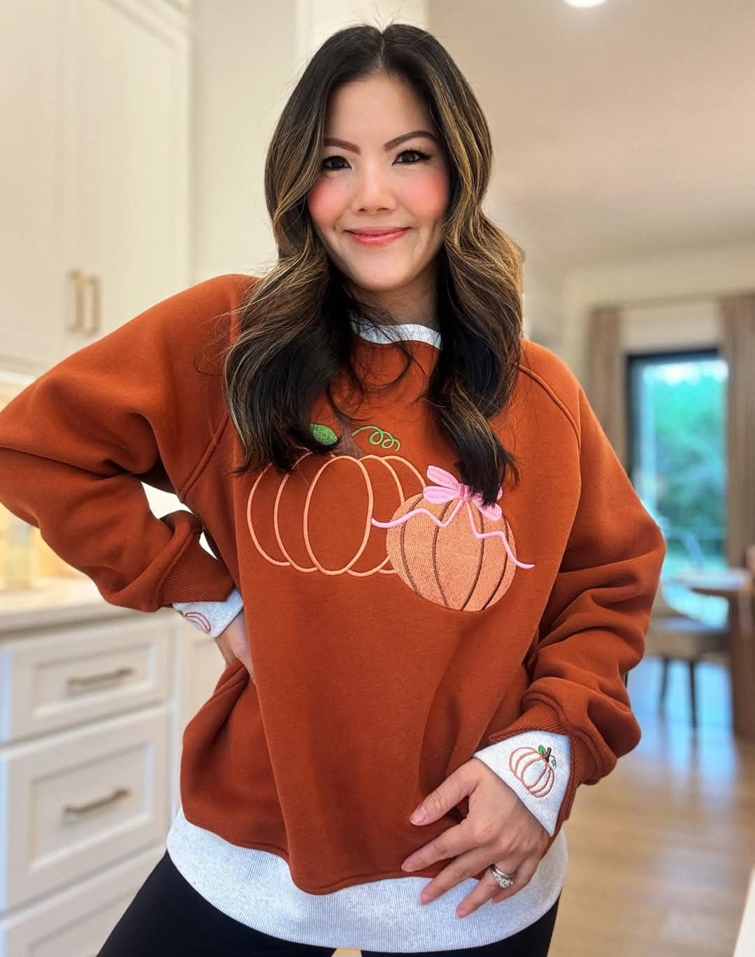 JadyK Embroidered Fall Sweatshirt *PREORDER* September