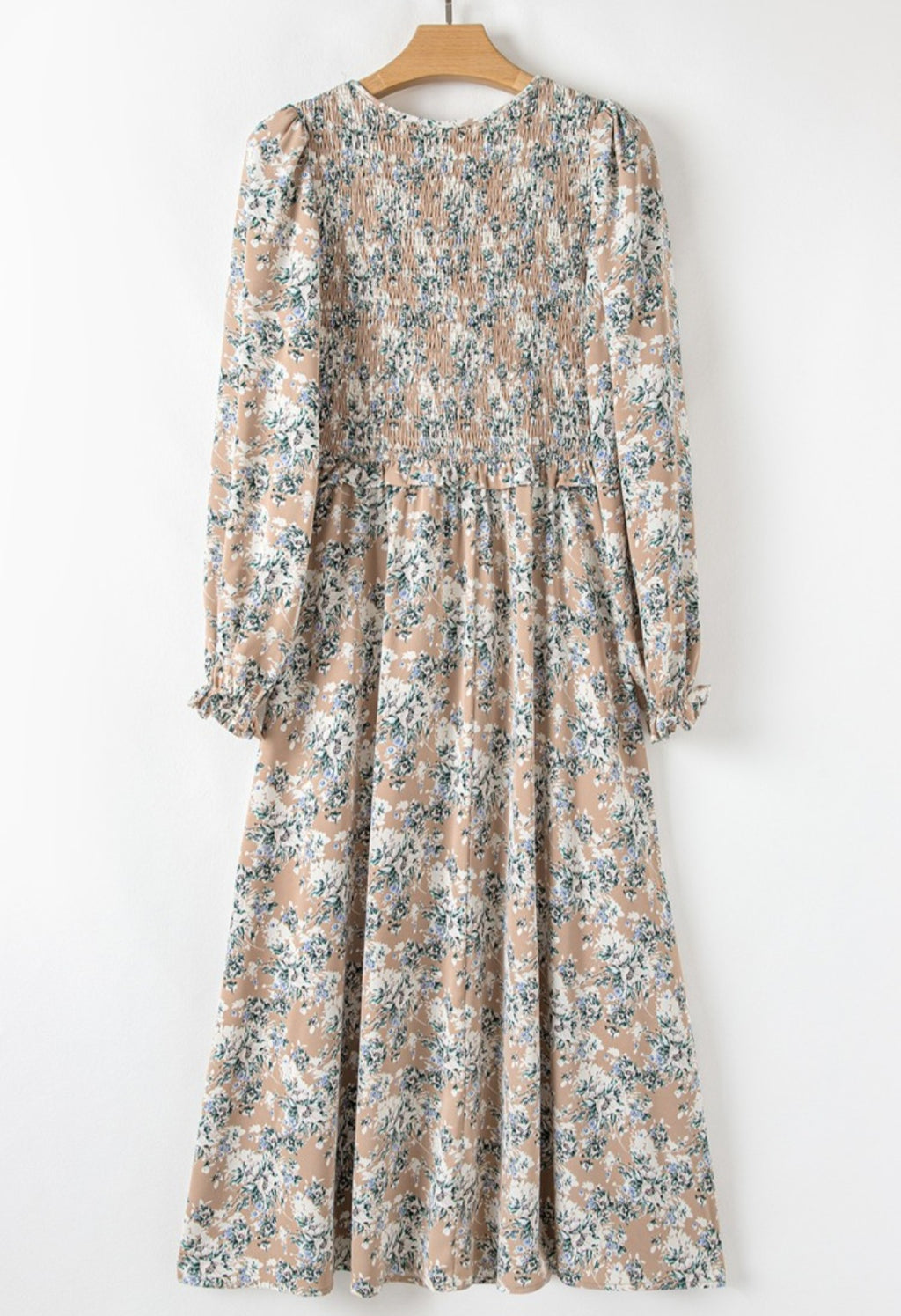 Early Fall Smocked Bodice Midi Dress *PREORDER*