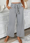 Black Stripe Highwaisted Pull-On Pant *PREORDER*