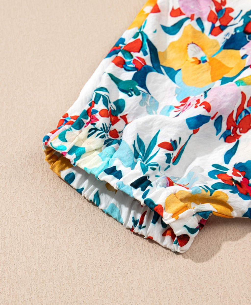 Summer Floral Puff Sleeve V-Neck *PREORDER*
