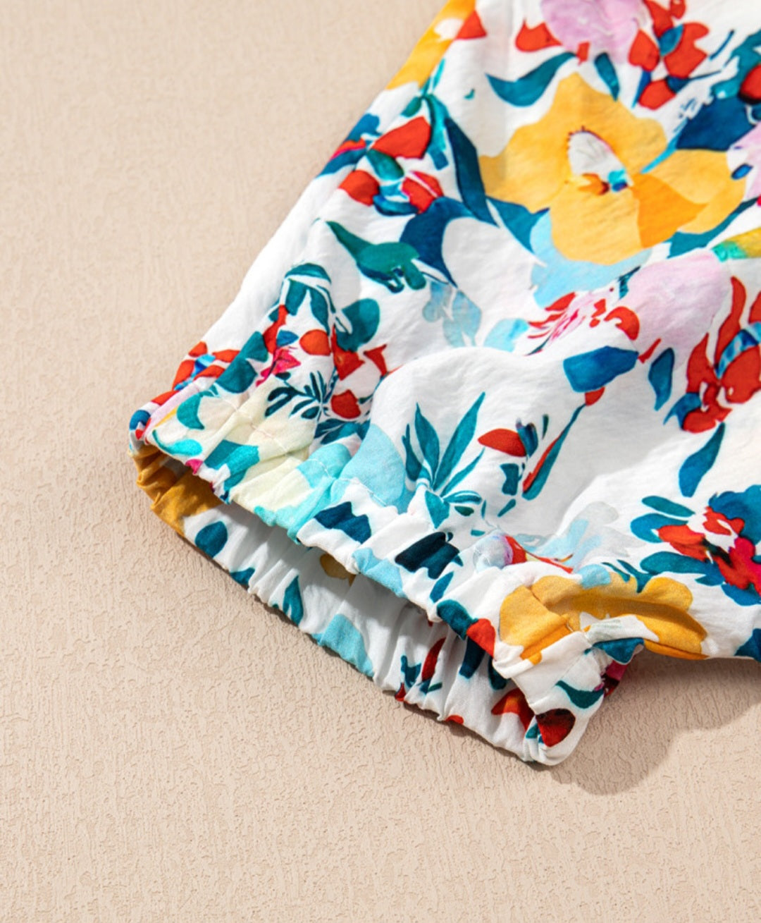 Summer Floral Puff Sleeve V-Neck *PREORDER*
