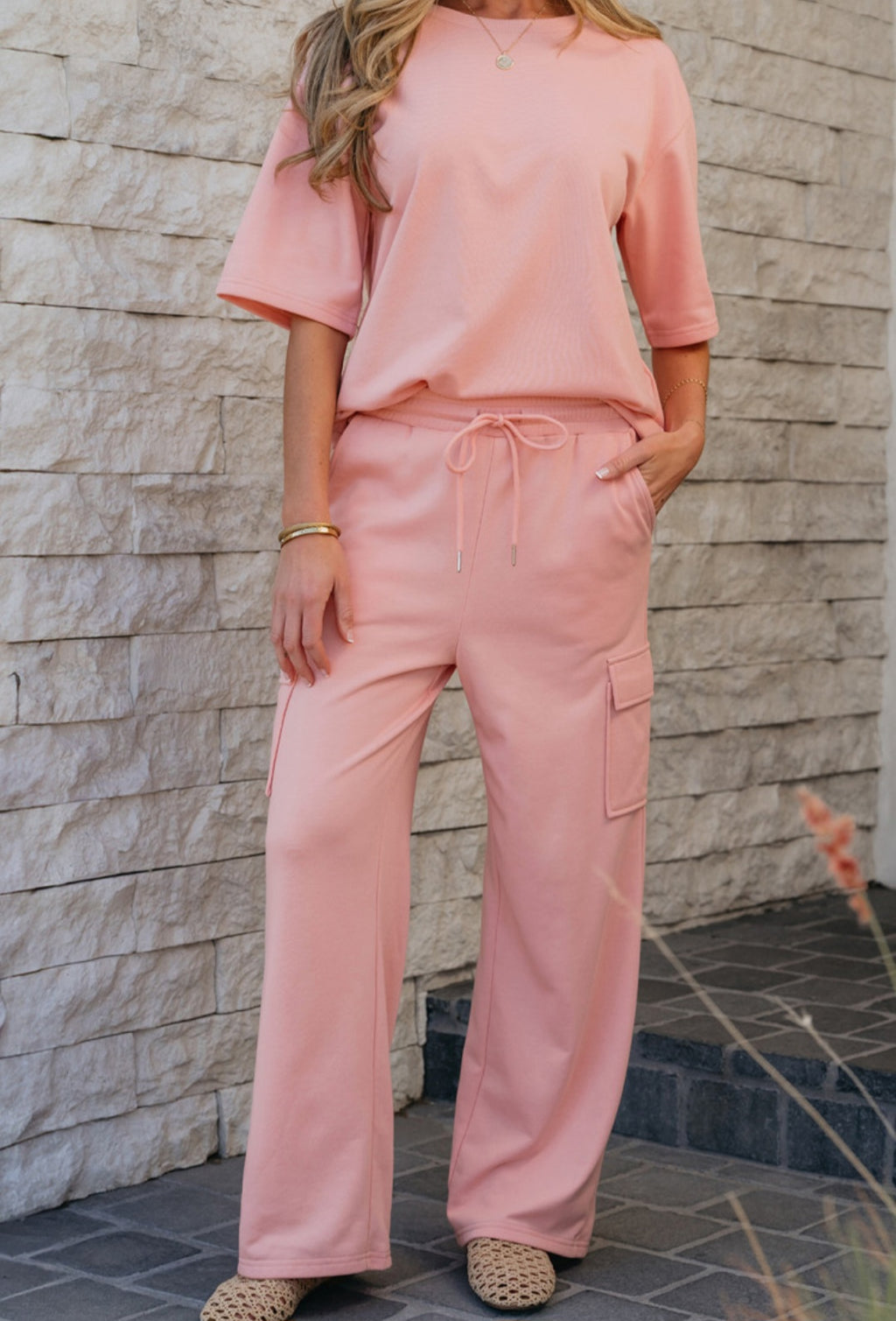 Pink Top and Cargo Pant Set *PREORDER*