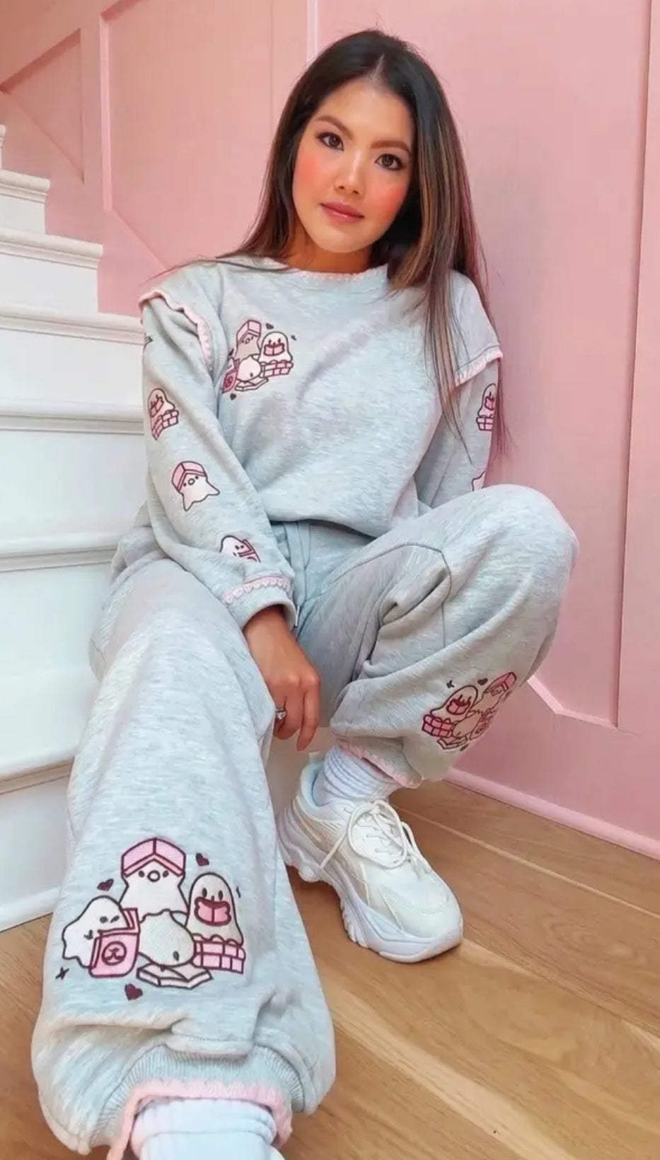 Pink Boo Book Sweatpant *PREORDER*