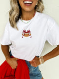 Embroidered Football Tri-Blend Tee *PREORDER*