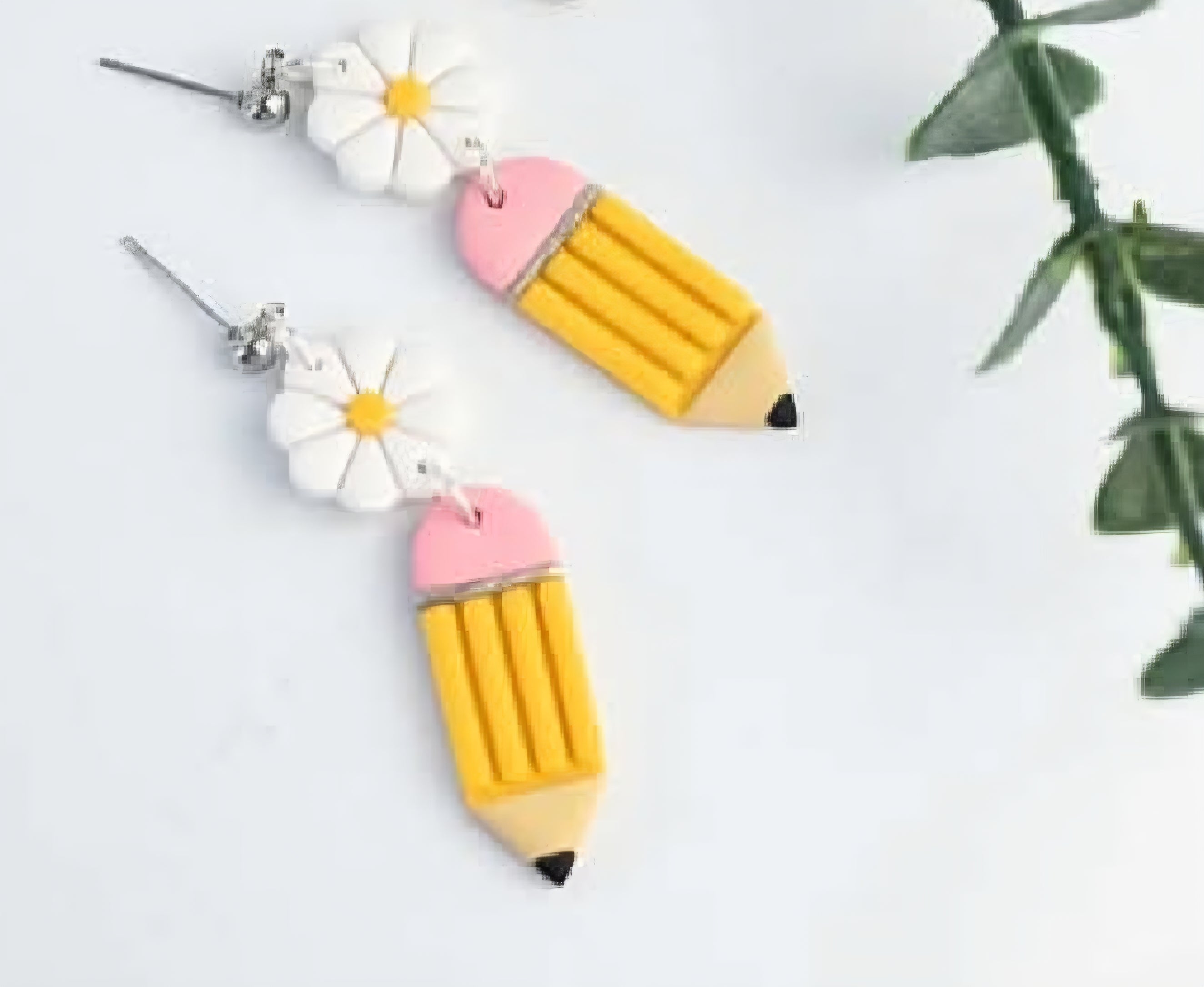 Pencil Flower Dangles
