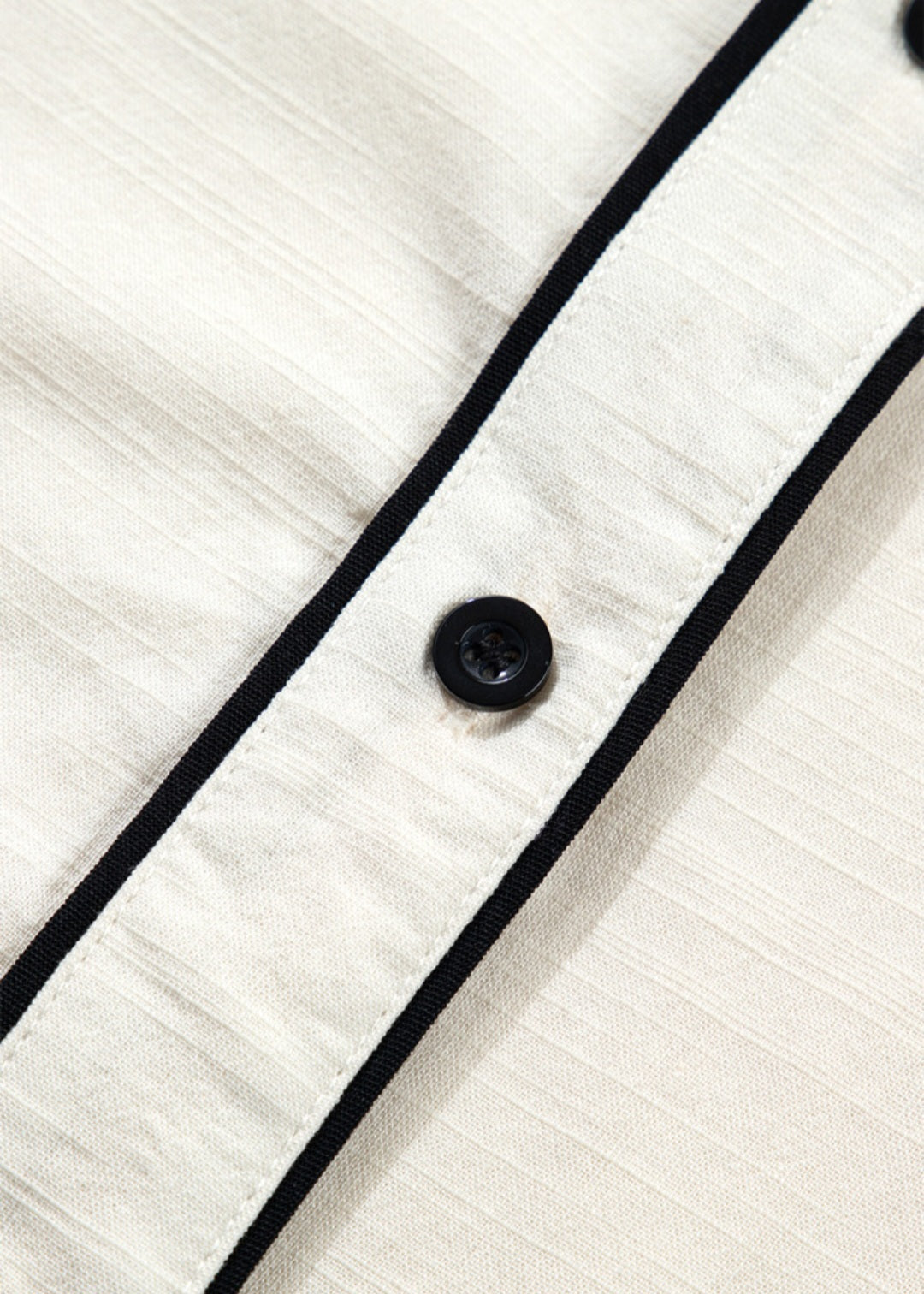 Contrast Piping Button Up Blouse *PREORDER*