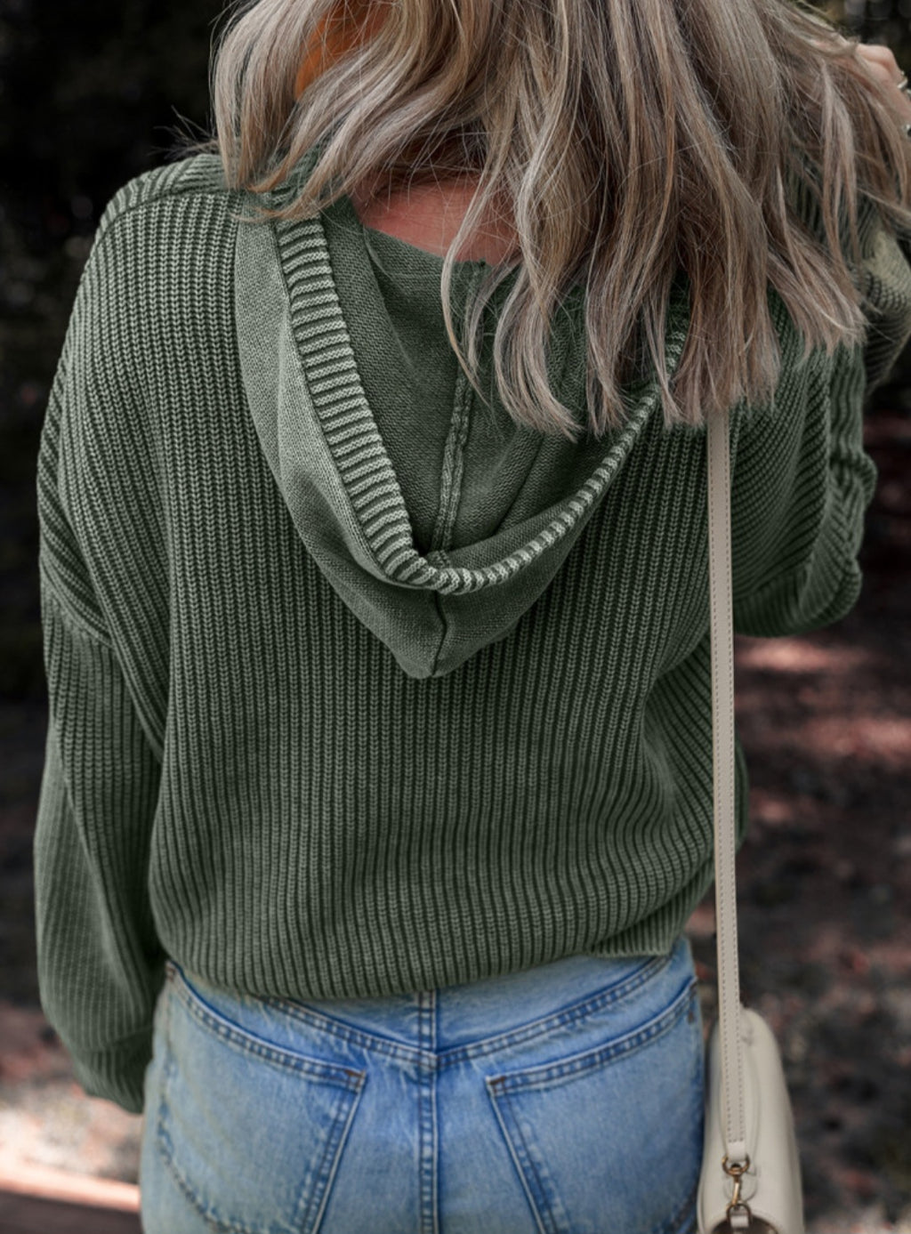 Cotton Mineral Washed Hooded Sweater *PREORDER*