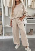 Leopard 3/4 Sleeve Set in Tan *PREORDER*