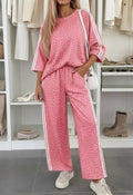Leopard 3/4 Sleeve Set in Pink *PREORDER*