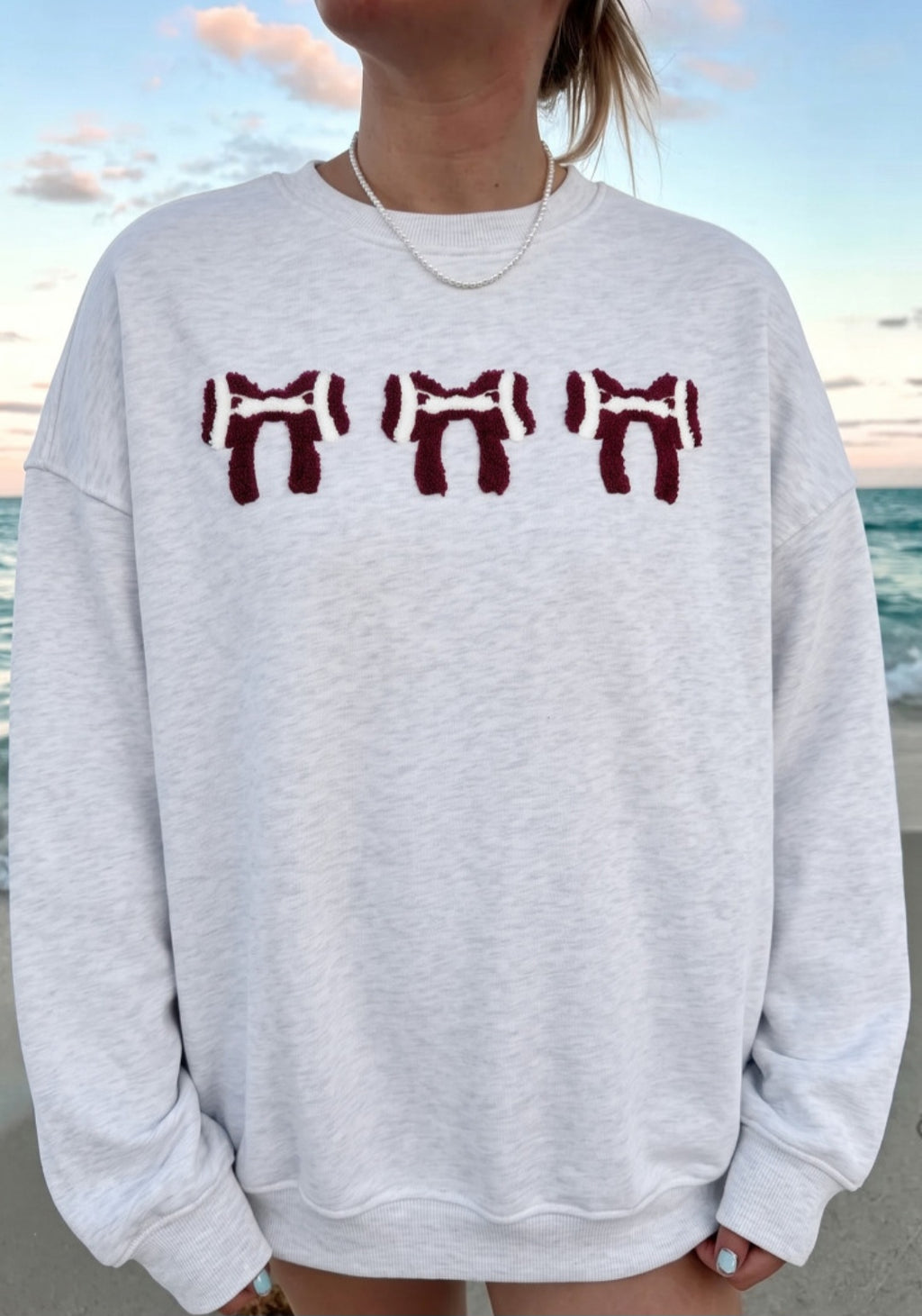 Chenille Embroidered Front/Back Football Pullover *PREORDER*
