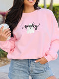 Spooky Pink Embroidered Sweatshirt *PREORDER*