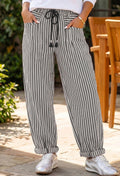 Cotton Black Stripe Pants *PREORDER*
