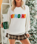 Chenille Embroidered Christmas Sweater Front/Back *PREORDER*