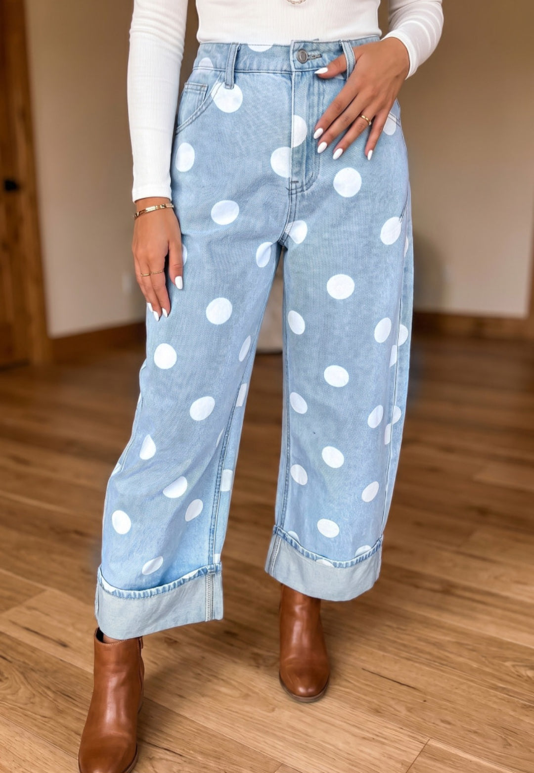 Polka Dot Ankle Jeans *PREORDER*