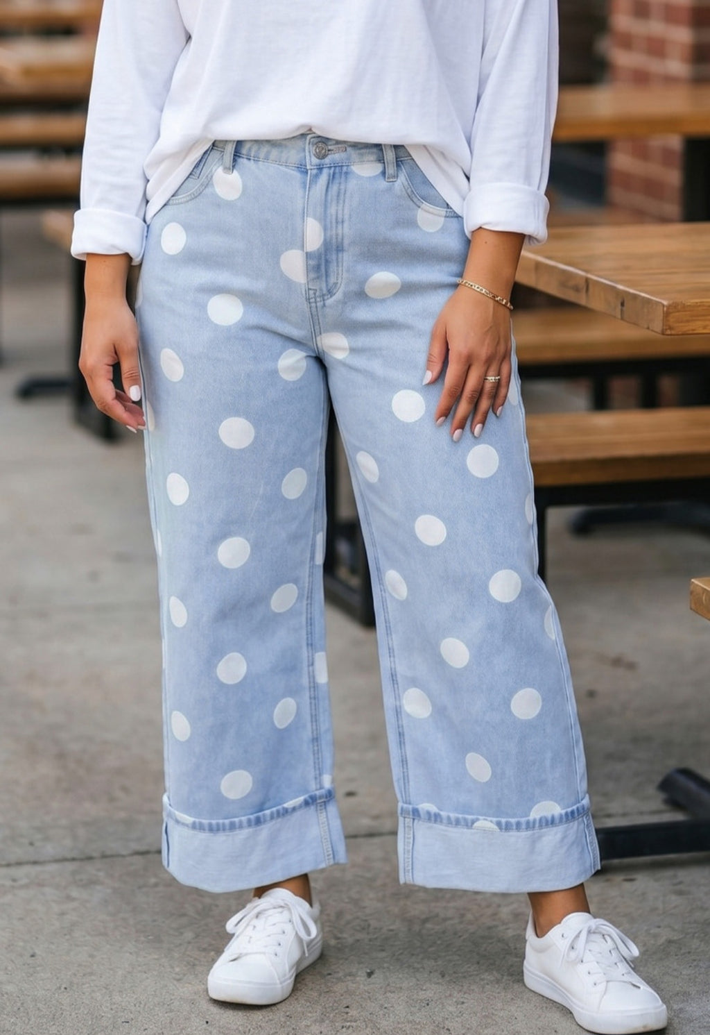 Polka Dot Ankle Jeans *PREORDER*