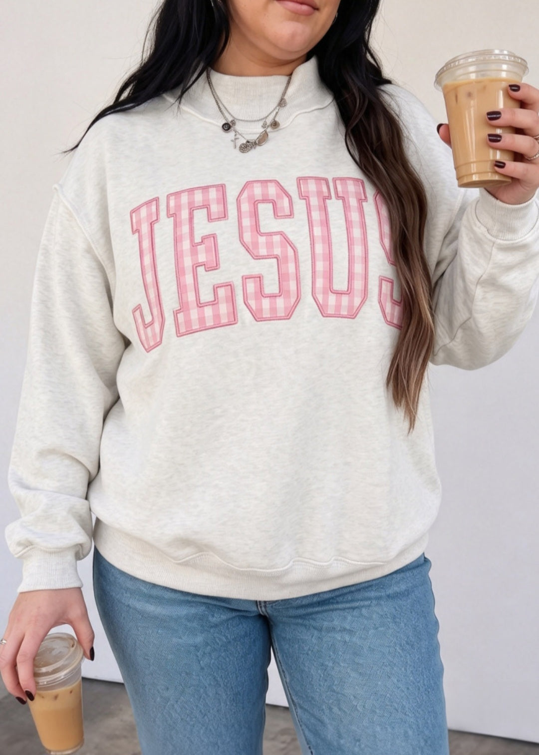 JESUS Mock Neck Sweatshirt *PREORDER*