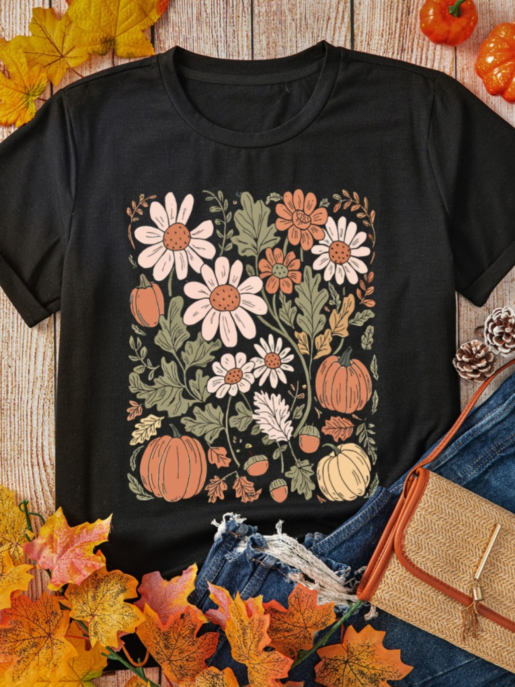 Wildflower Pumpkin Tri-Blend Tee *PREORDER*