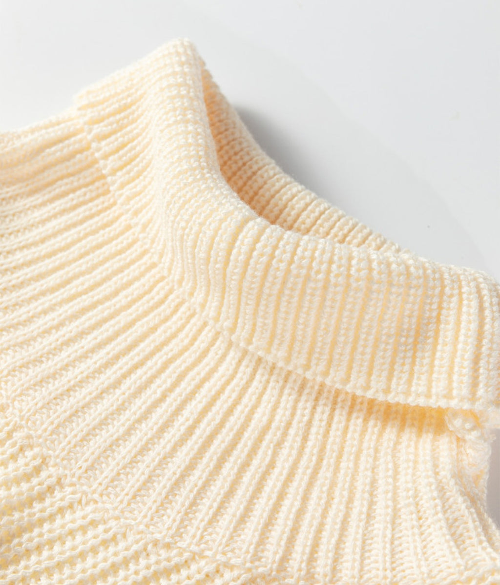 Turtle Neck Short Sleeve Tunic Sweater *PREORDER*