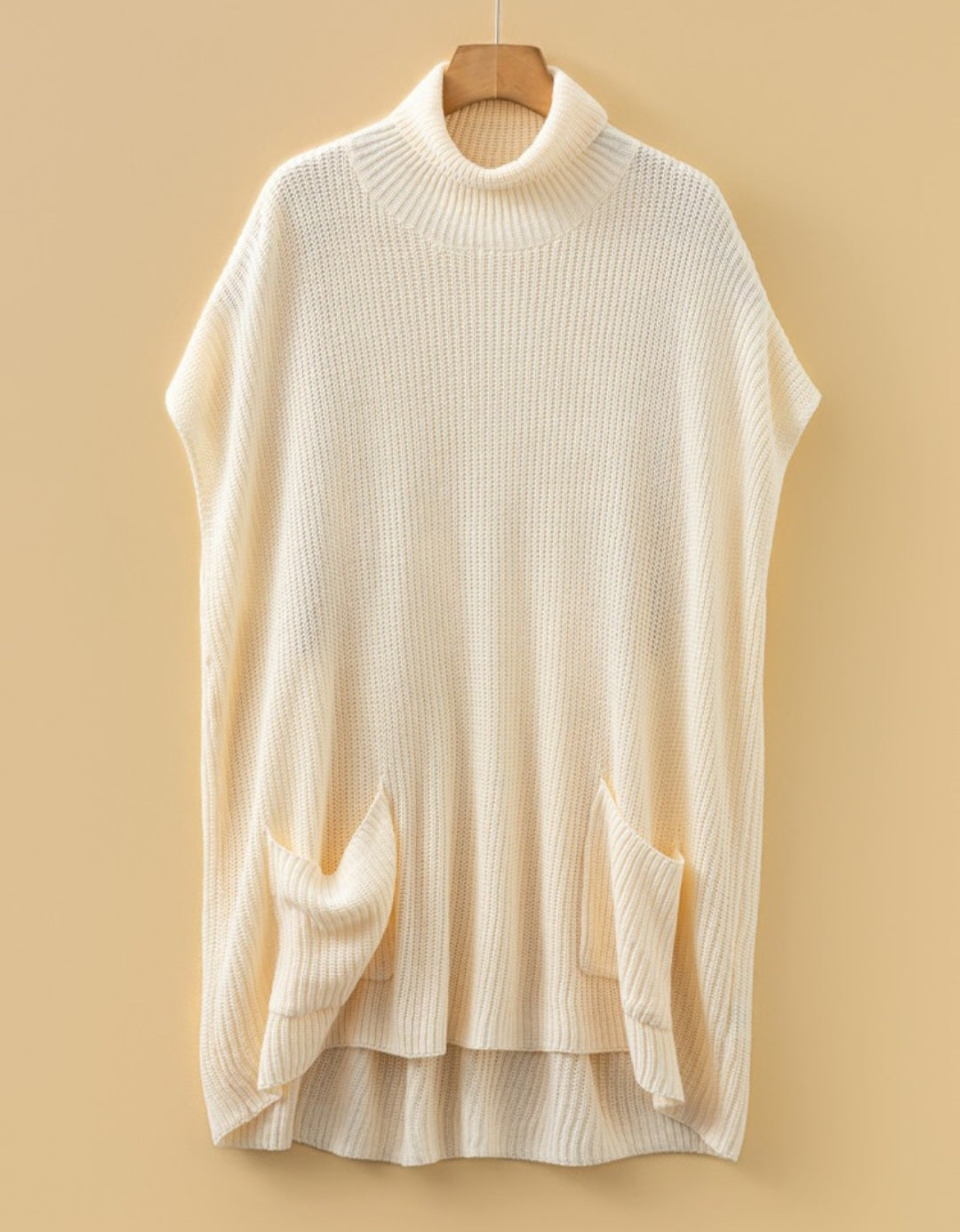 Turtle Neck Short Sleeve Tunic Sweater *PREORDER*