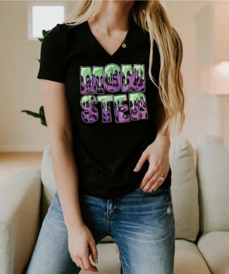 Momster V-Neck Tee