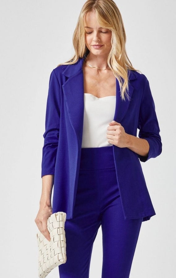 Dear Scarlett Magic Stretch Blazer French Royal