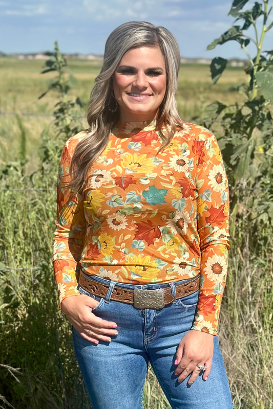 Sterling Kreek Blissfully Blessed Mesh Top