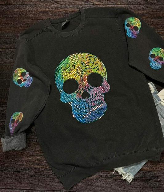 Sugar Skulls Spangle Sweatshirt