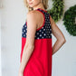 Navy Stars Red Tank