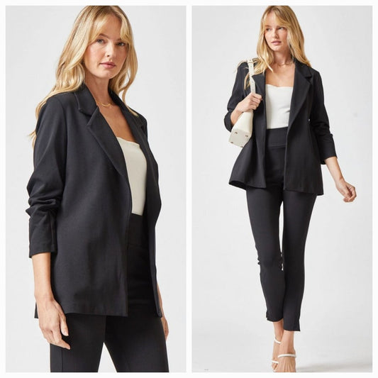 Dear Scarlett Magic Stretch Blazer Black