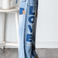 Oli & Hali Washed Star Love Patchwork Jeans