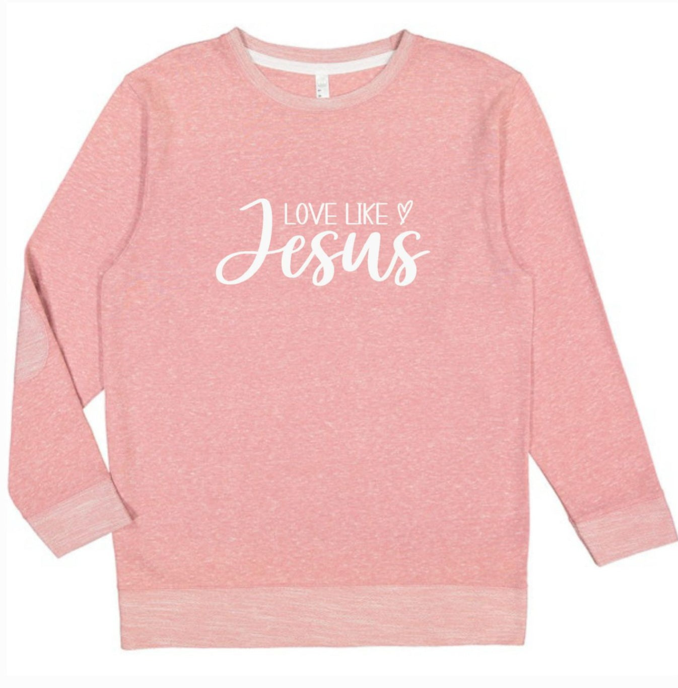 *DOORBUSTER* Love Like Jesus French Terry Pullover Pink