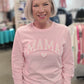 MAMA Floral Heart Puff LS Tee