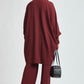 Dear Scarlett Getaway 3 pc Outfit Set Burgundy