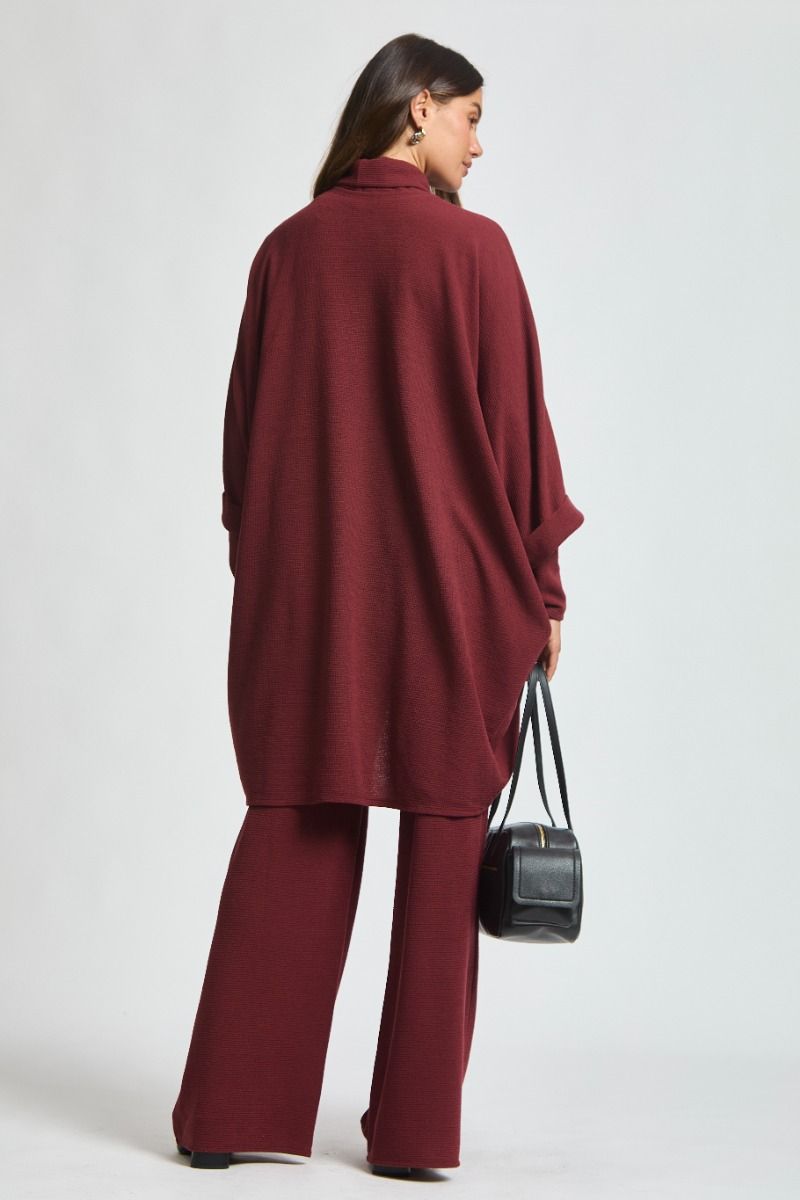 Dear Scarlett Getaway 3 pc Outfit Set Burgundy