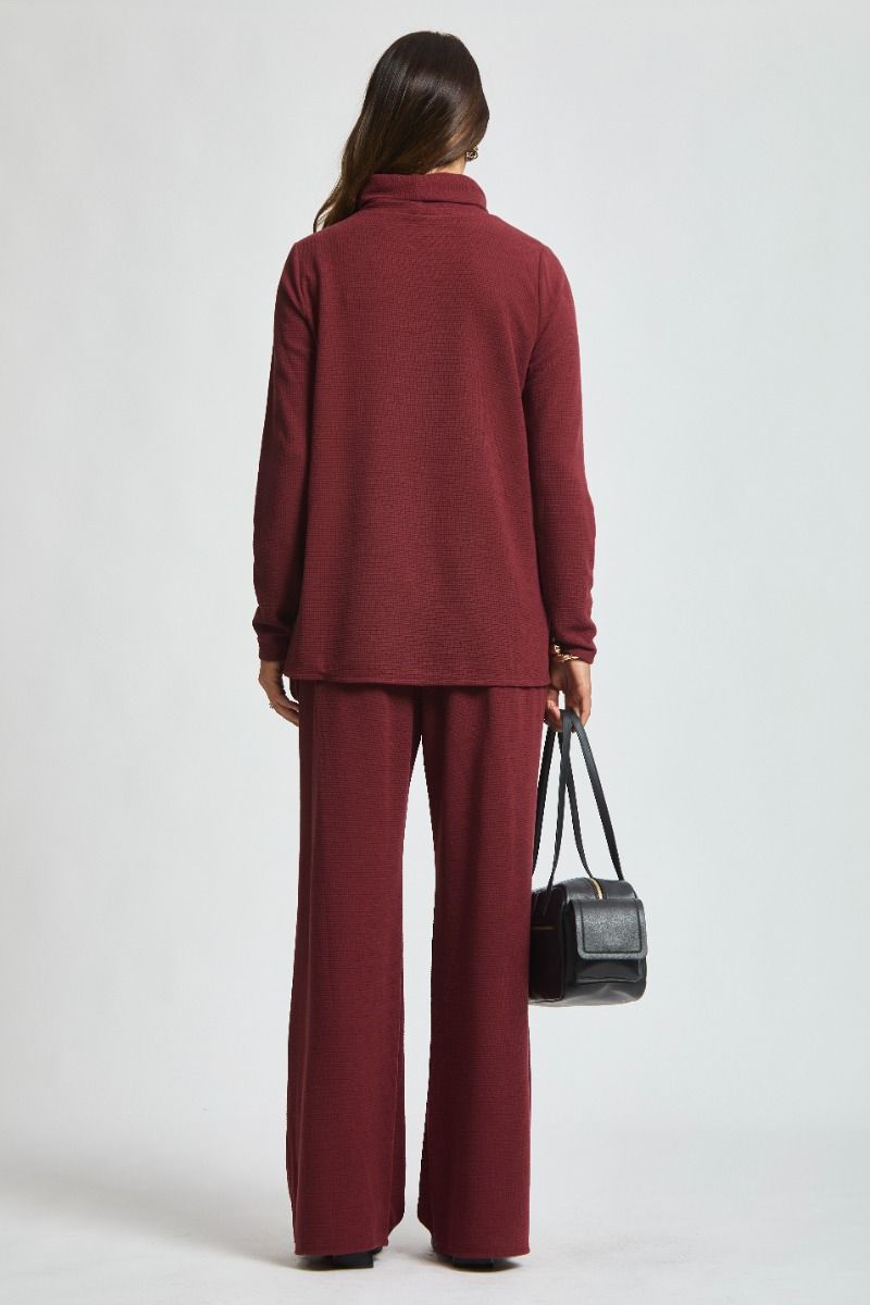 Dear Scarlett Getaway 3 pc Outfit Set Burgundy