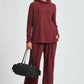 Dear Scarlett Getaway 3 pc Outfit Set Burgundy