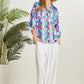 Emerson Collared Blouse in Multi Check