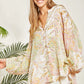 Elizabeth Button Blouse in Pastel Paisley