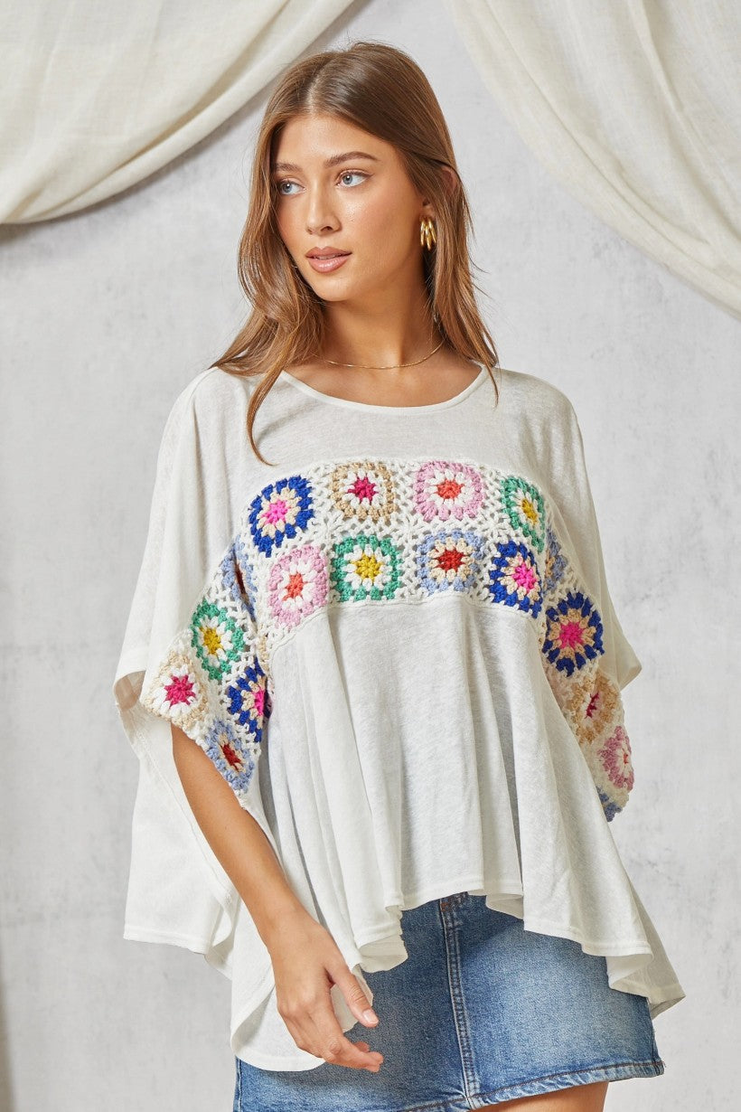 Andree by Unit Granny Square Swing Top
