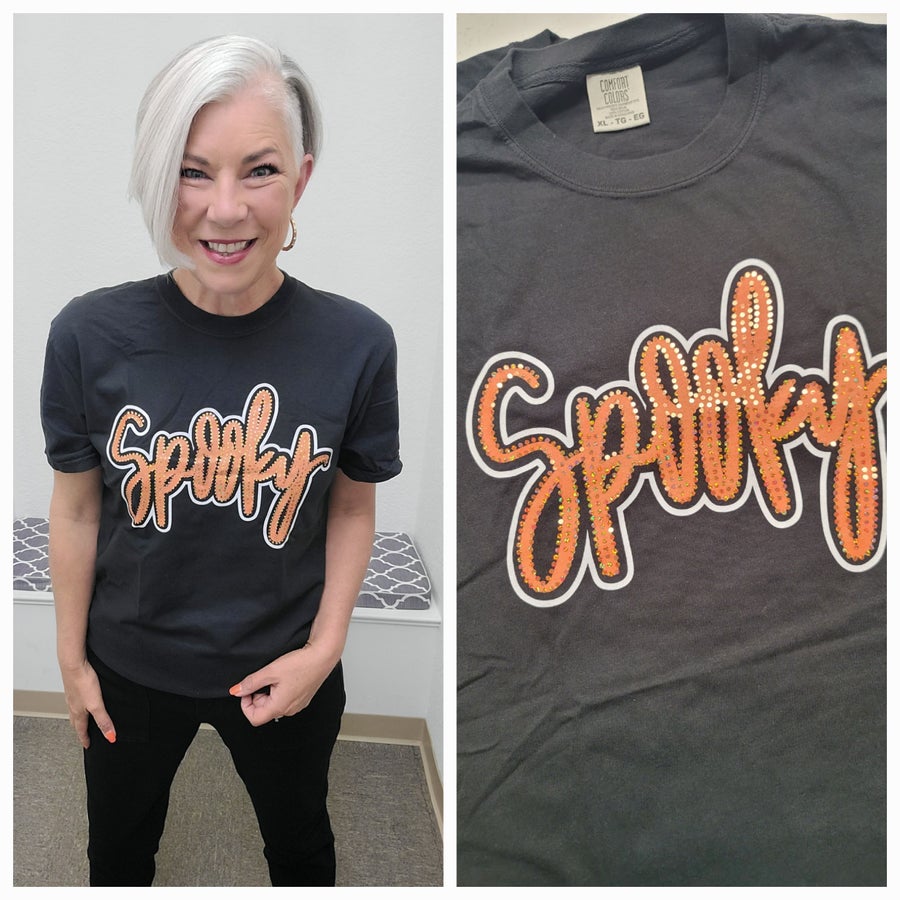 Comfort Colors SPOOKY Spangles Tee Black