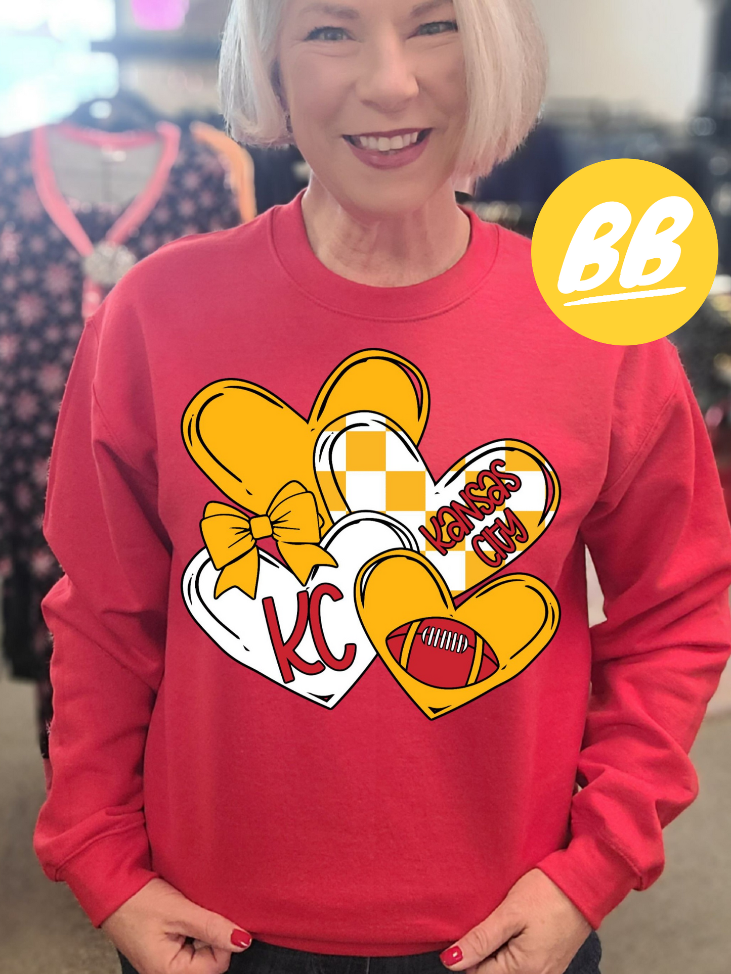 Four Hearts KC Red Sweatshirt *PREORDER*