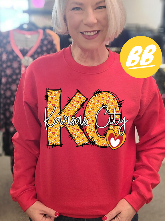 KC Heart Red Sweatshirt *PREORDER*