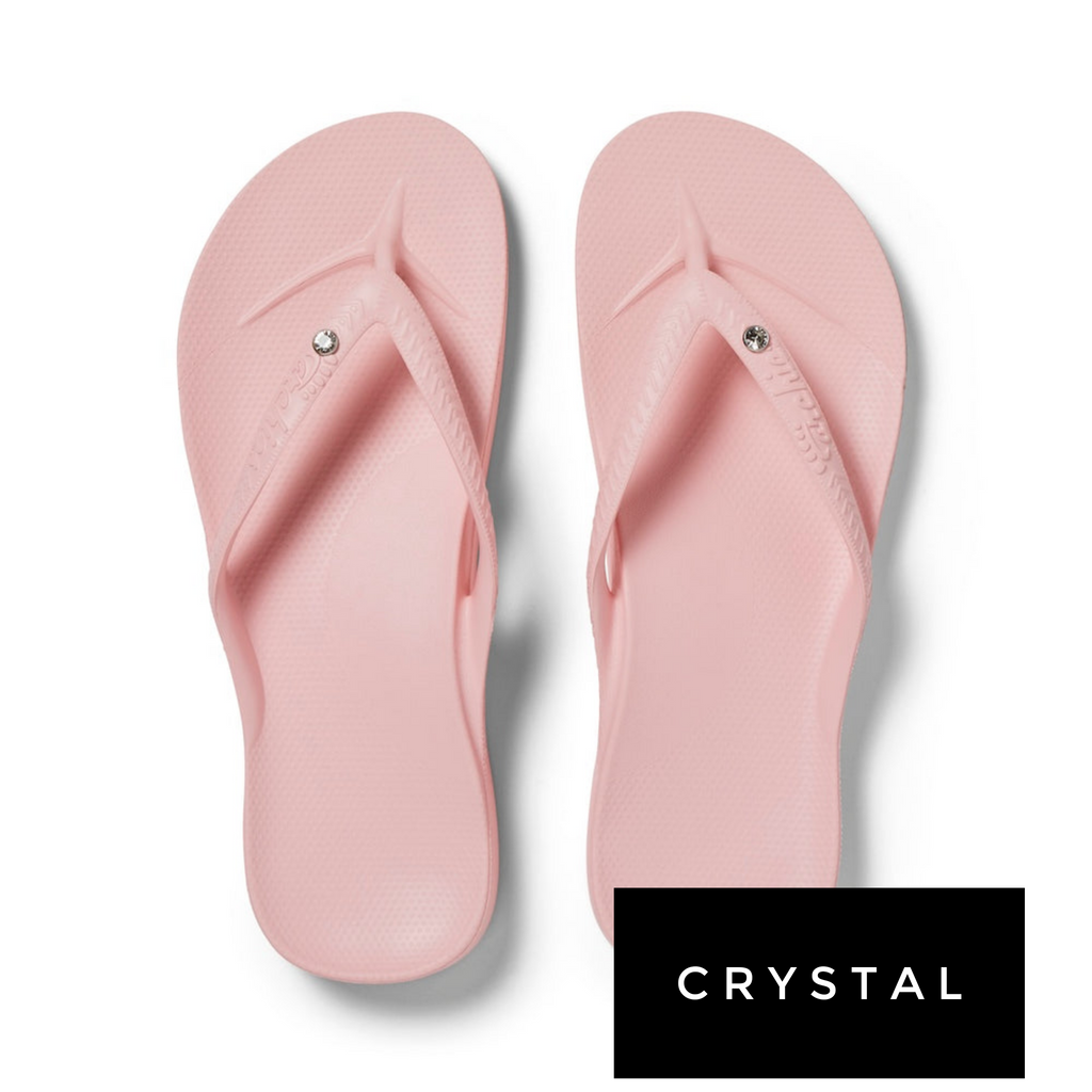 Archies Arch Support Flip Flops IN STOCK Pink CRYSTAL